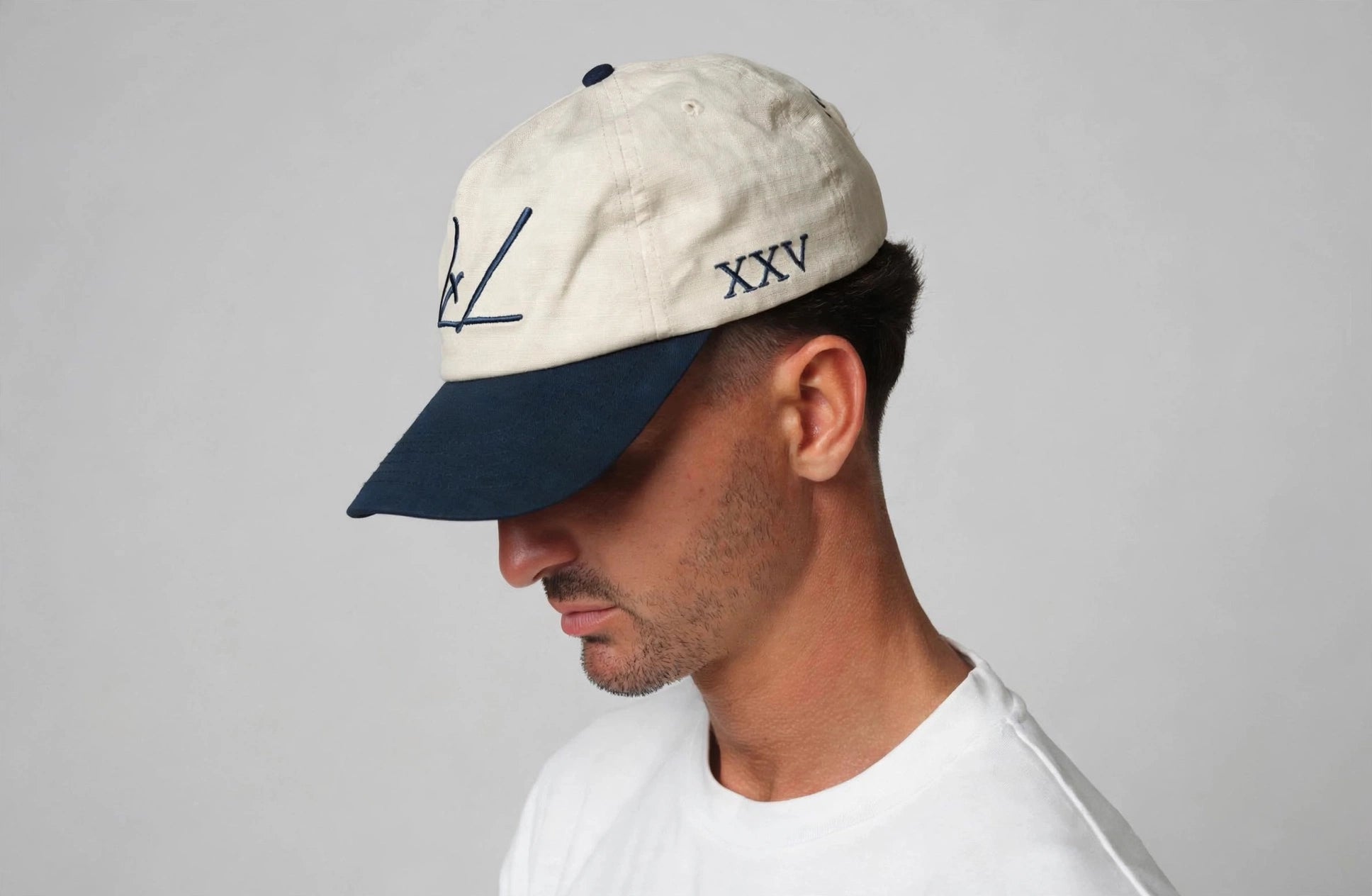 Cream & Navy